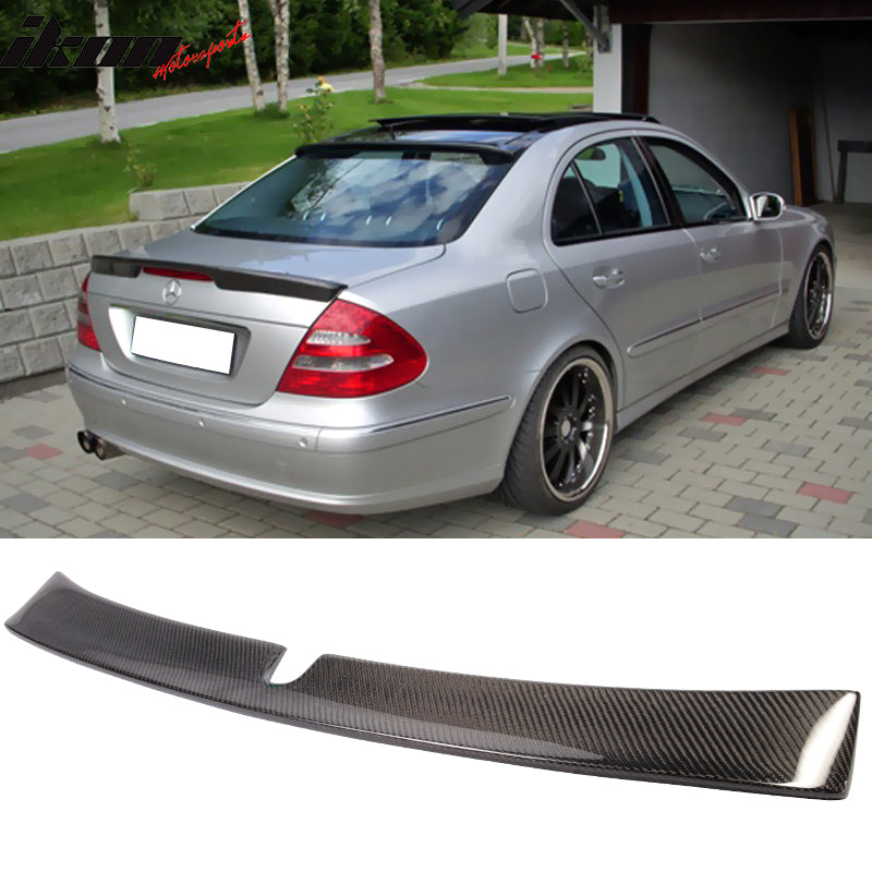 Fits 03-05 Benz W211 L CF CF Roof Spoiler Wing