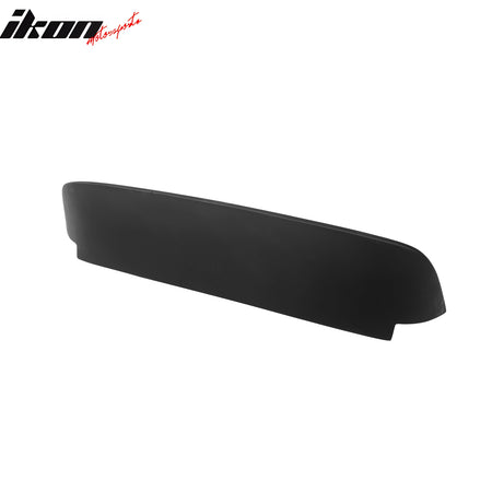 IKON MOTORSPORTS, Rear Window Roof Spoiler Compatible with 1992-1995 Honda Civic 3Dr Hatchback, Spoon Style Unpainted Black Fiberglass(FRP) Top Roofline Windshield Visor Spoiler Wing