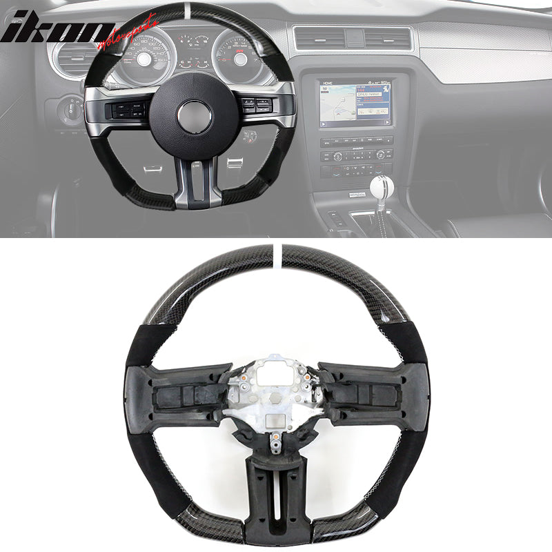IKON MOTORSPORTS, Steering Wheel Compatible With 2010-2014 Ford