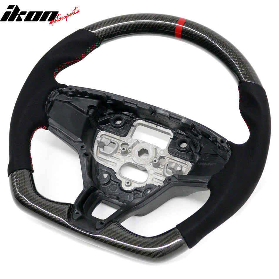 Fits 21-26 Ford Mustang Mach-E Steering Wheel W/Red Stitching & Indicator