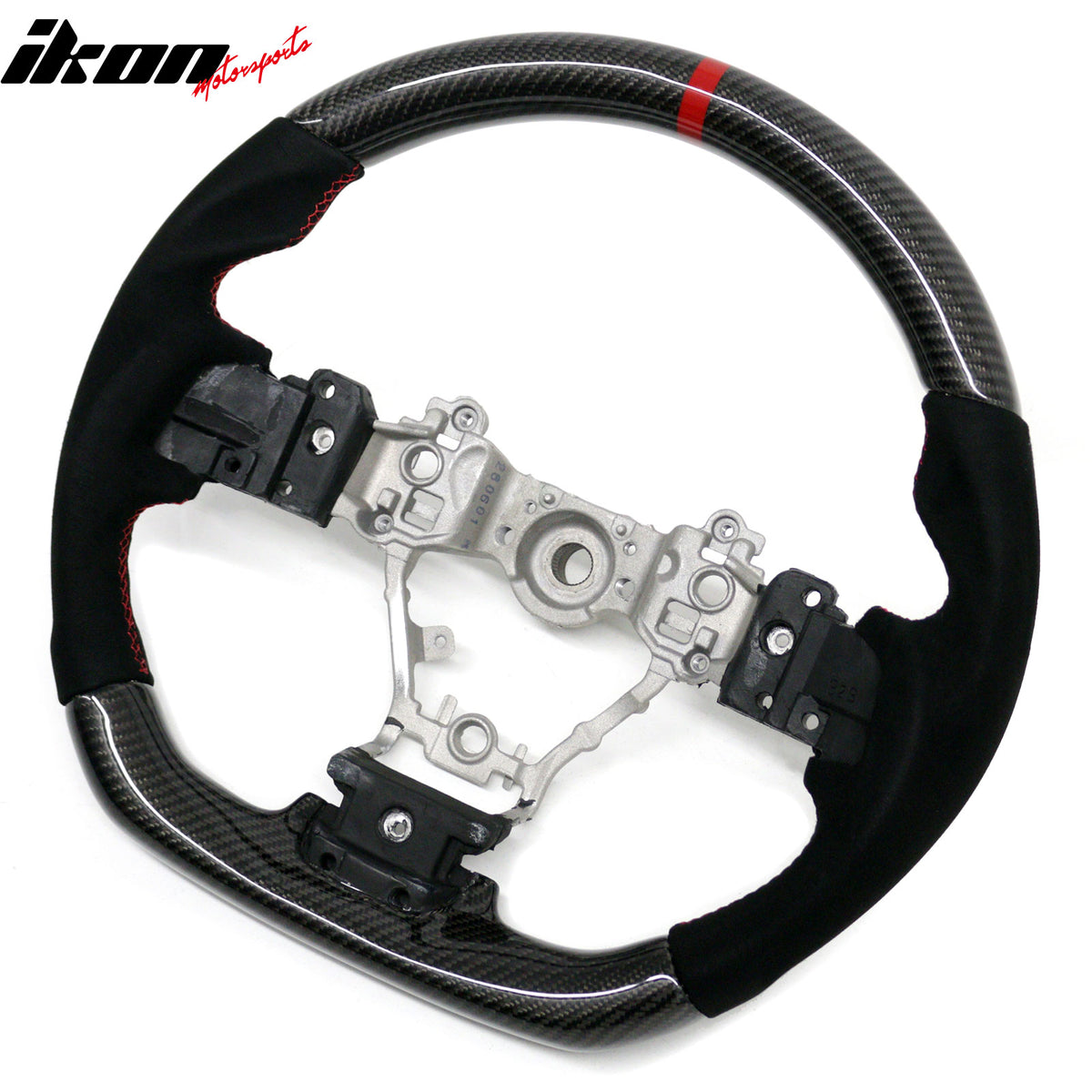 Fits 12-16 Subaru Impreza & Legacy Steering Wheel W/Red Stitching & Indicator