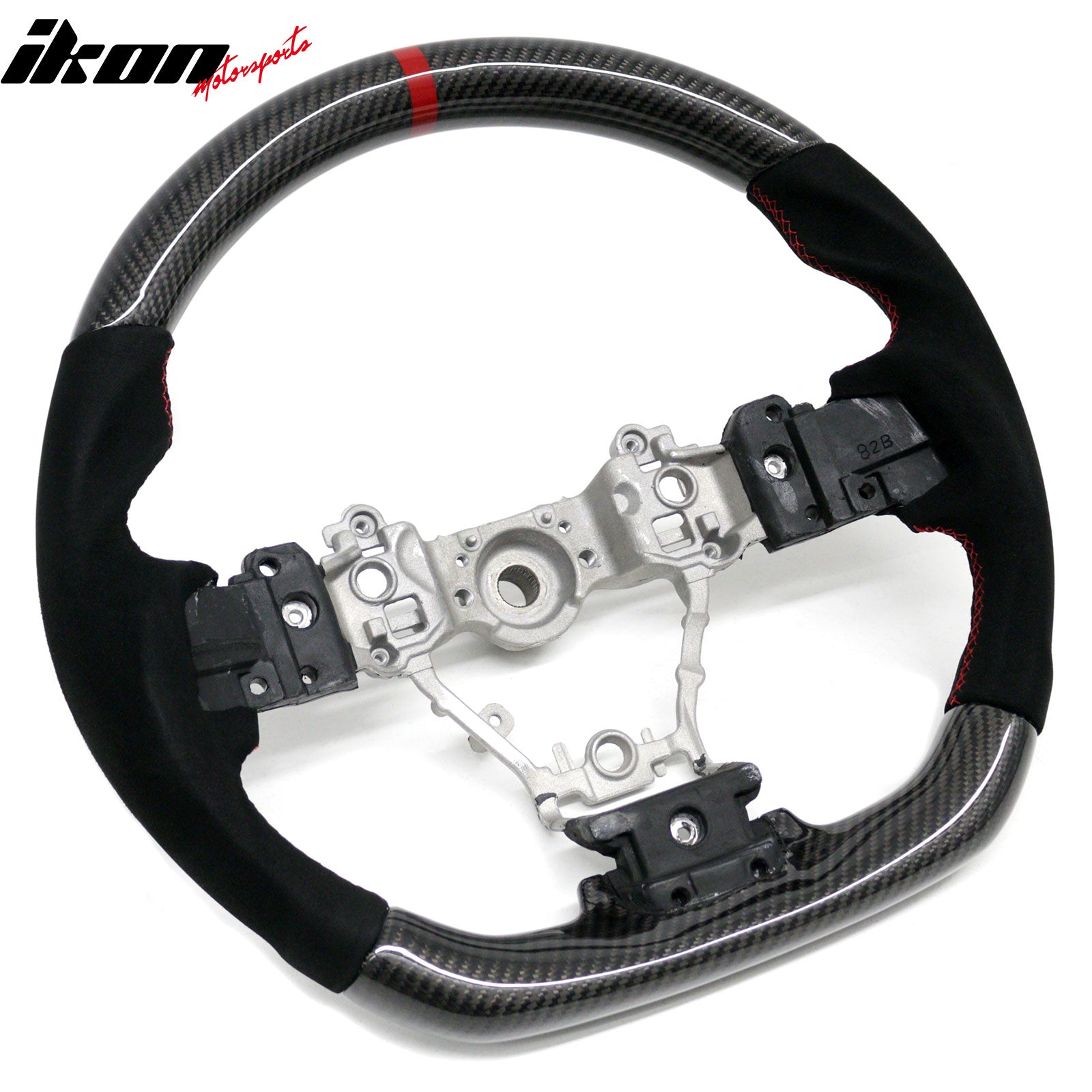 Fits 12-16 Subaru Impreza & Legacy Steering Wheel W/Red Stitching & Indicator