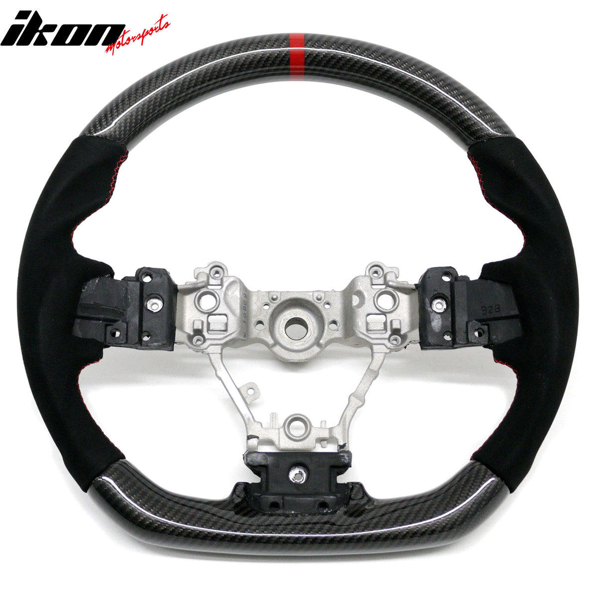 Fits 12-16 Subaru Impreza & Legacy Steering Wheel W/Red Stitching & Indicator