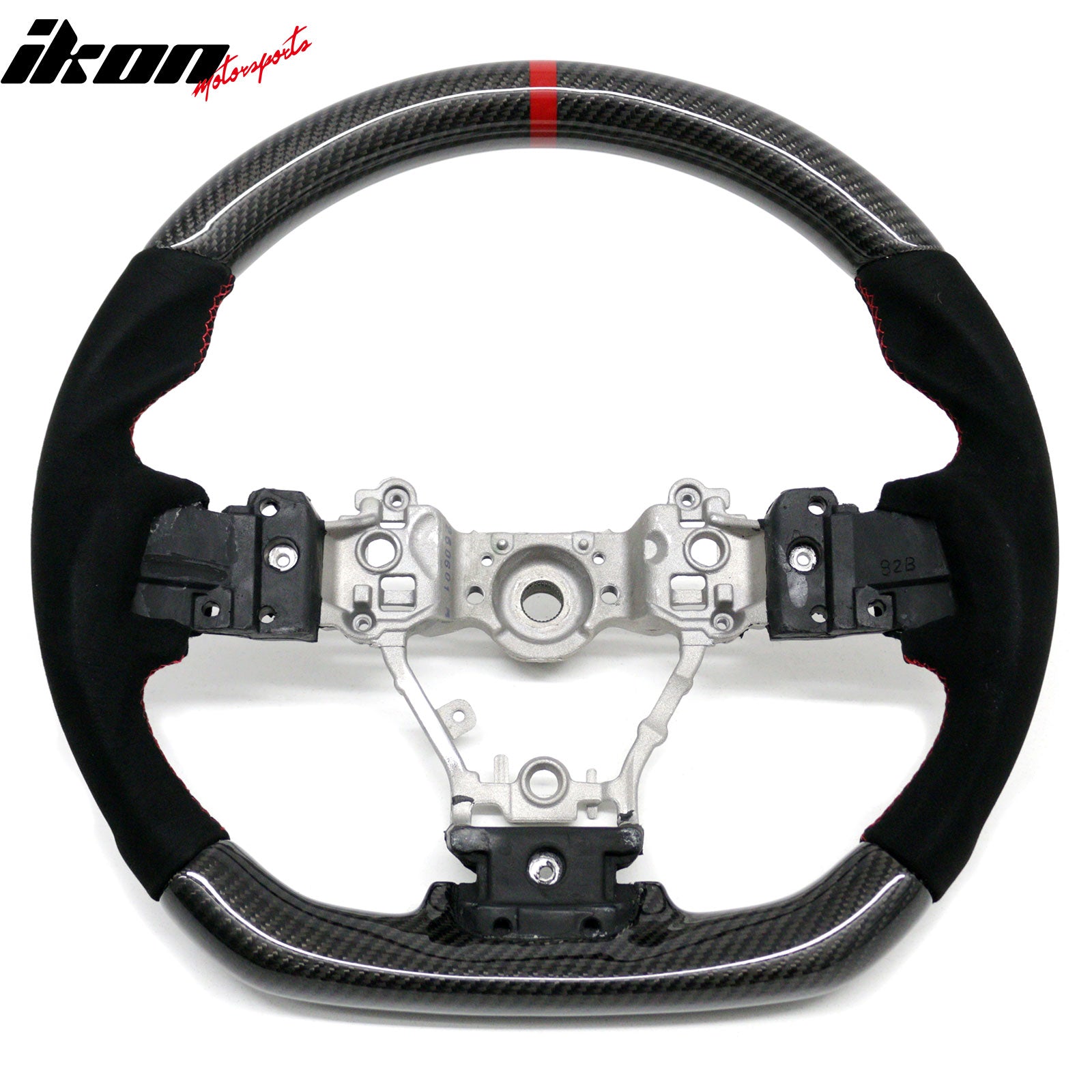 Fits 12-16 Subaru Impreza & Legacy Steering Wheel W/Red Stitching & Indicator