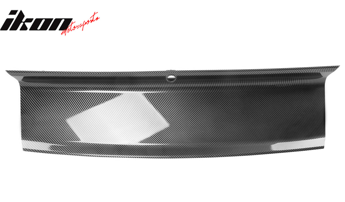 Fits 15-23 Ford Mustang Trunk Decklid Trim Cover Panel Carbon Fiber Hydro Dip