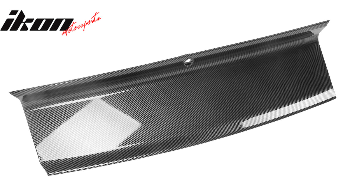 Fits 15-23 Ford Mustang Trunk Decklid Trim Cover Panel Carbon Fiber Hydro Dip