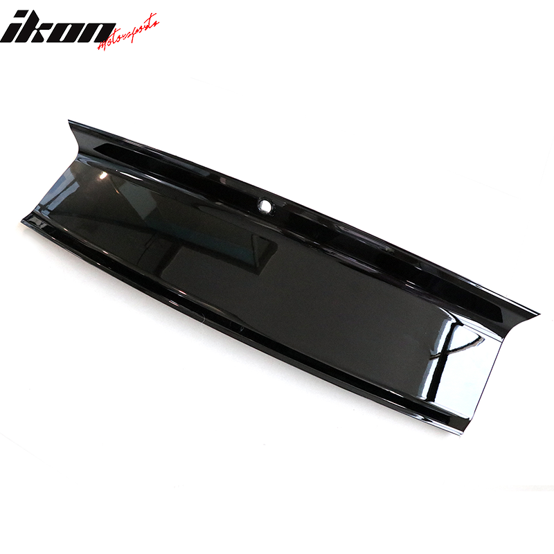 Fits 15-23 Ford Mustang Rear Trunk Decklid Cover Panel Gloss Black ABS Boot Trim