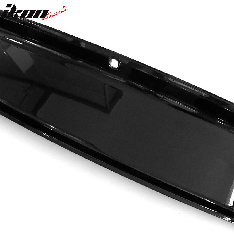 Fits 15-23 Ford Mustang Rear Trunk Decklid Cover Panel Gloss Black ABS Boot Trim
