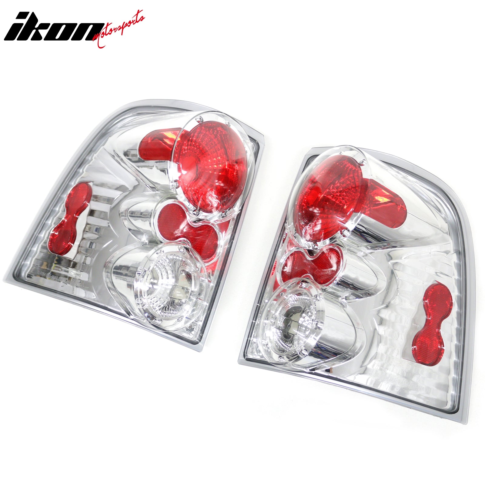 Fits 02-05 Ford Explorer Altezza Style RH LH Tail Lights Rear Brake Lamps Chrome