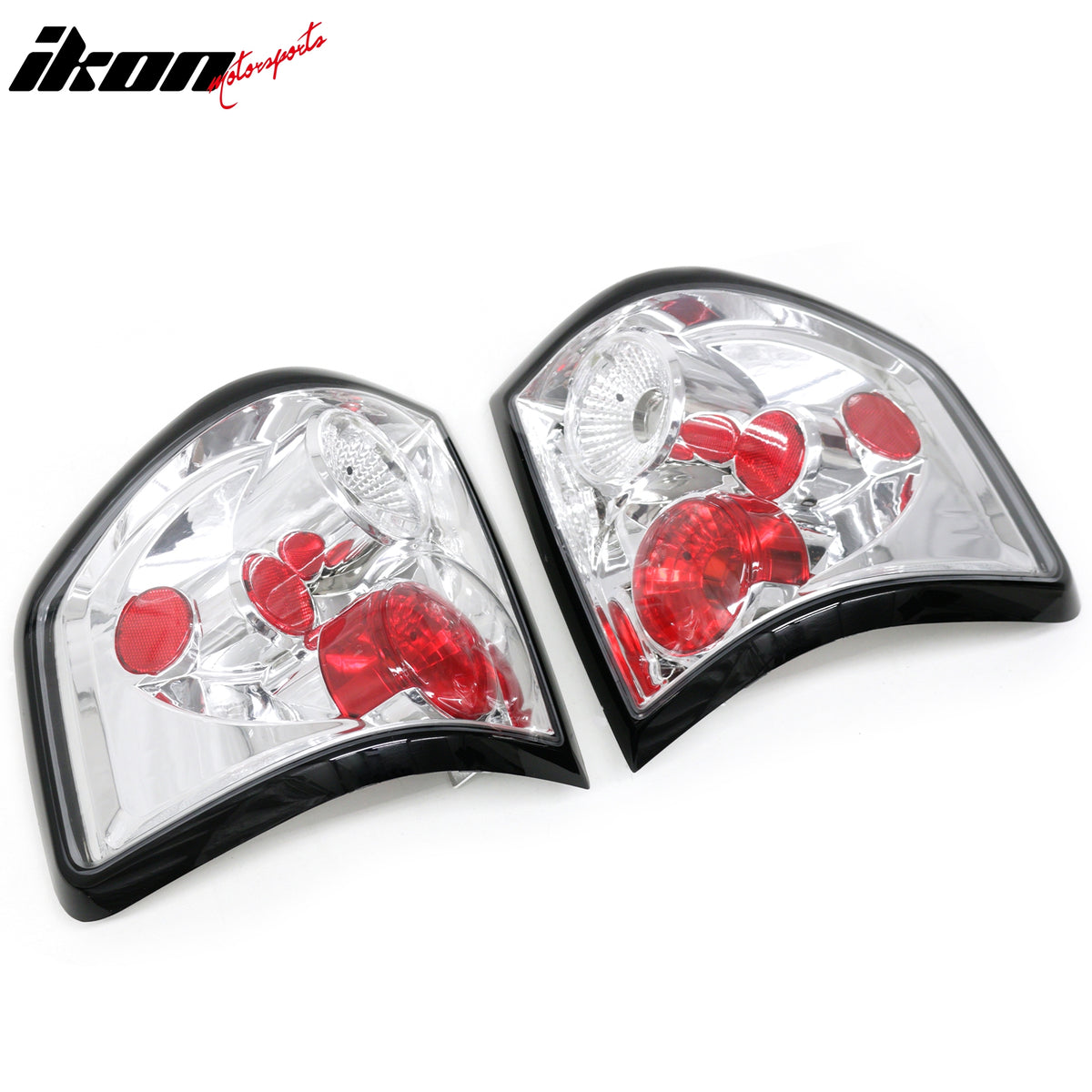 Fits 04-08 Ford F-150 F150 Left Right RH LH Tail Lights Rear Brake Lamps Chrome