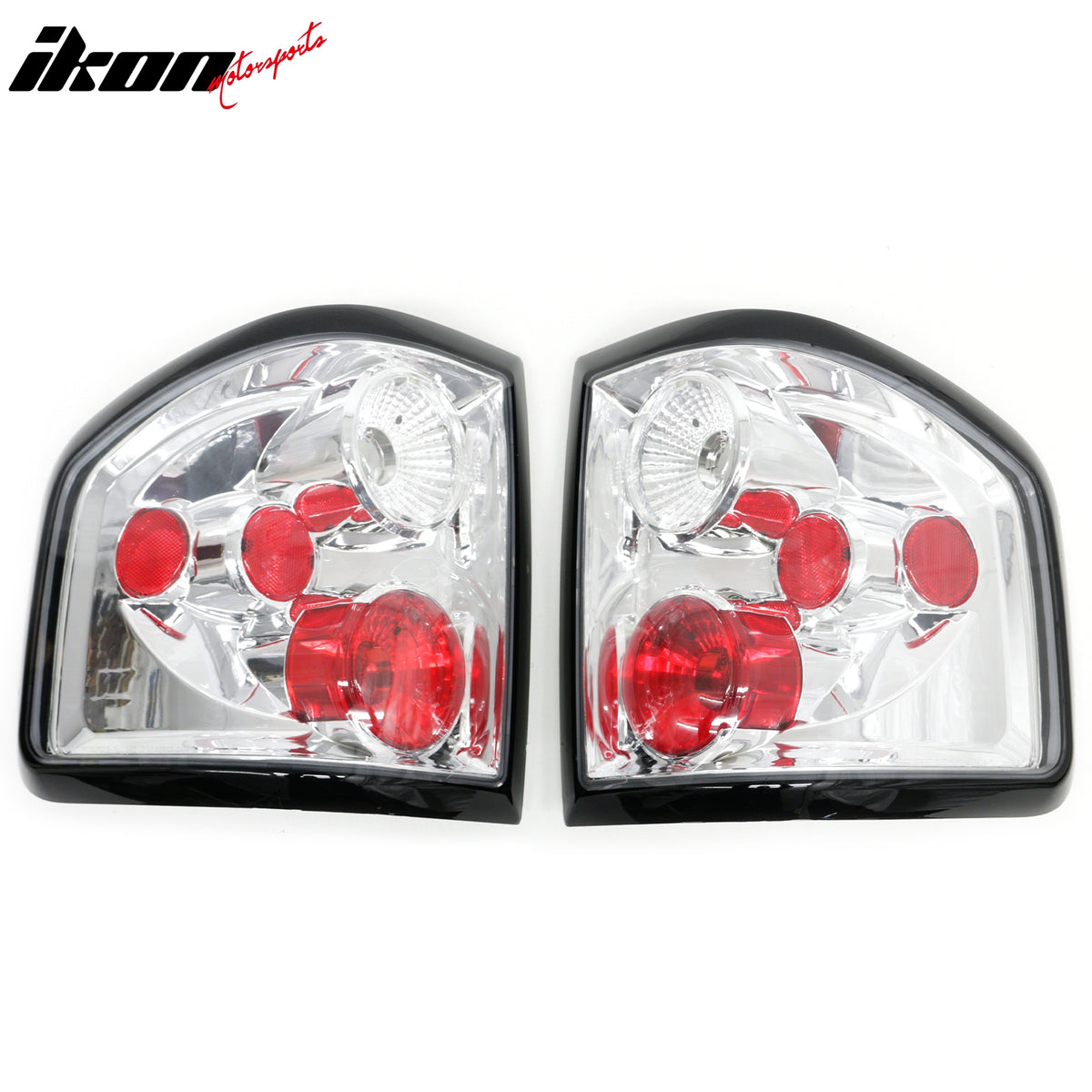 Fits 04-08 Ford F-150 F150 Left Right RH LH Tail Lights Rear Brake Lamps Chrome