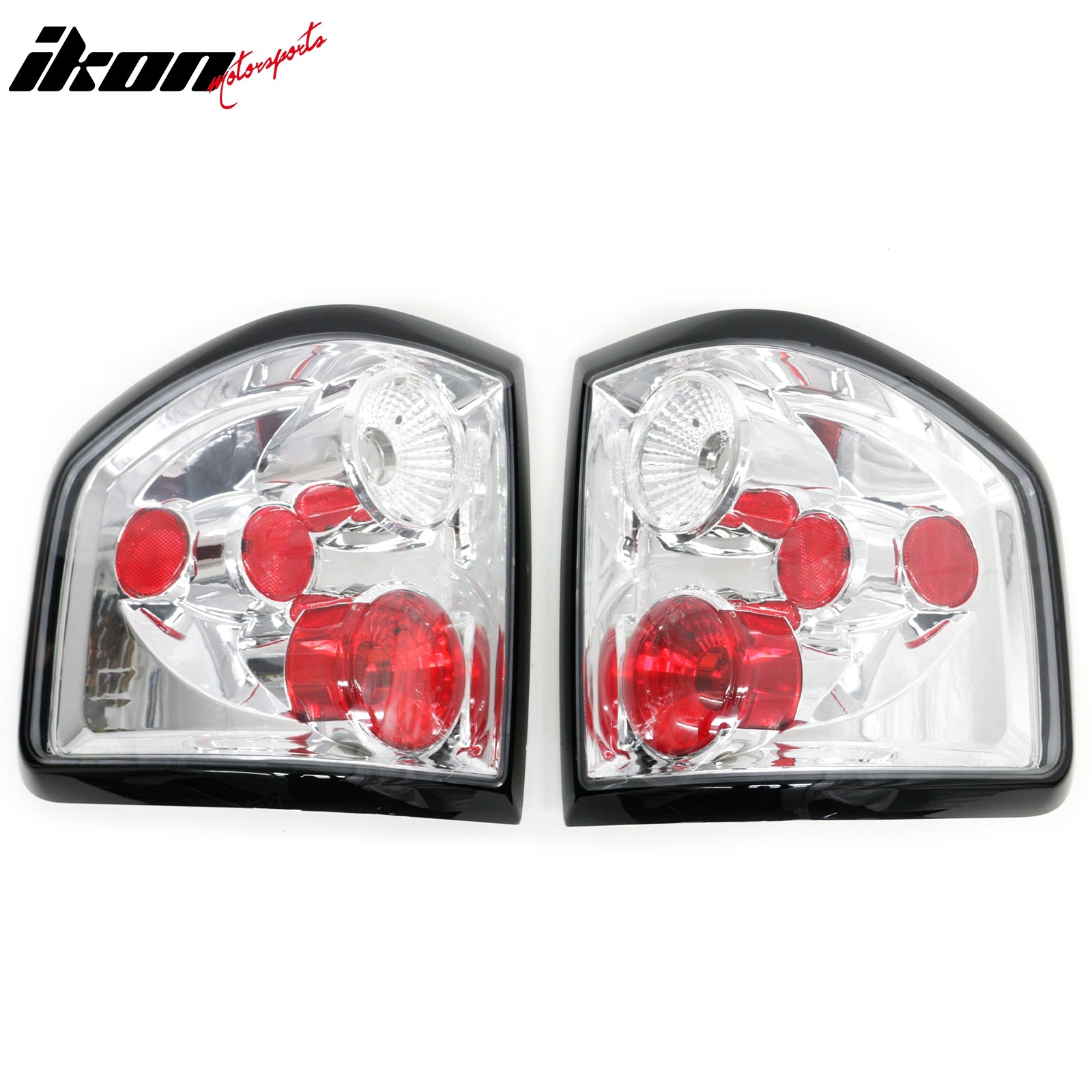 Fits 04-08 Ford F-150 F150 Left Right RH LH Tail Lights Rear Brake Lamps Chrome