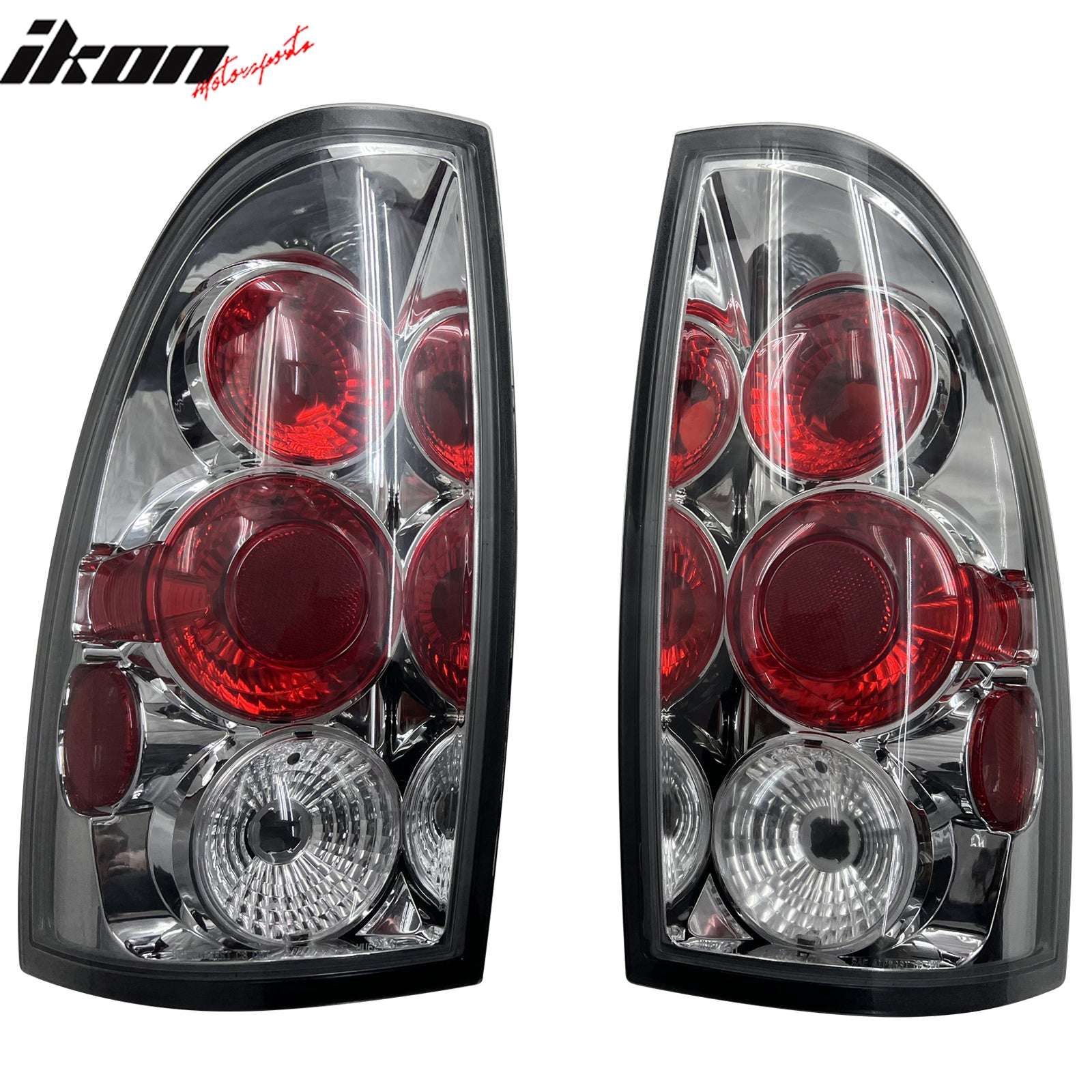 Fits 2005-2015 Toyota Tacoma Rear Tail Lights LH RH Black Housing Parking Lamps