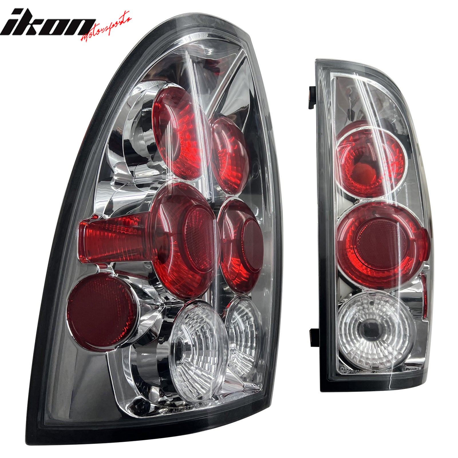 Fits 2005-2015 Toyota Tacoma Rear Tail Lights LH RH Black Housing Parking Lamps