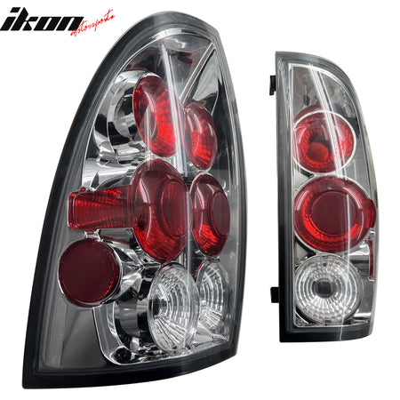 Fits 2005-2015 Toyota Tacoma Rear Tail Lights LH RH Black Housing Parking Lamps