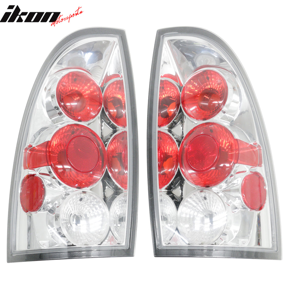 2005-2015 Toyota Tacoma Rear Tail Lights LH RH Black Housing Parking Lamps
