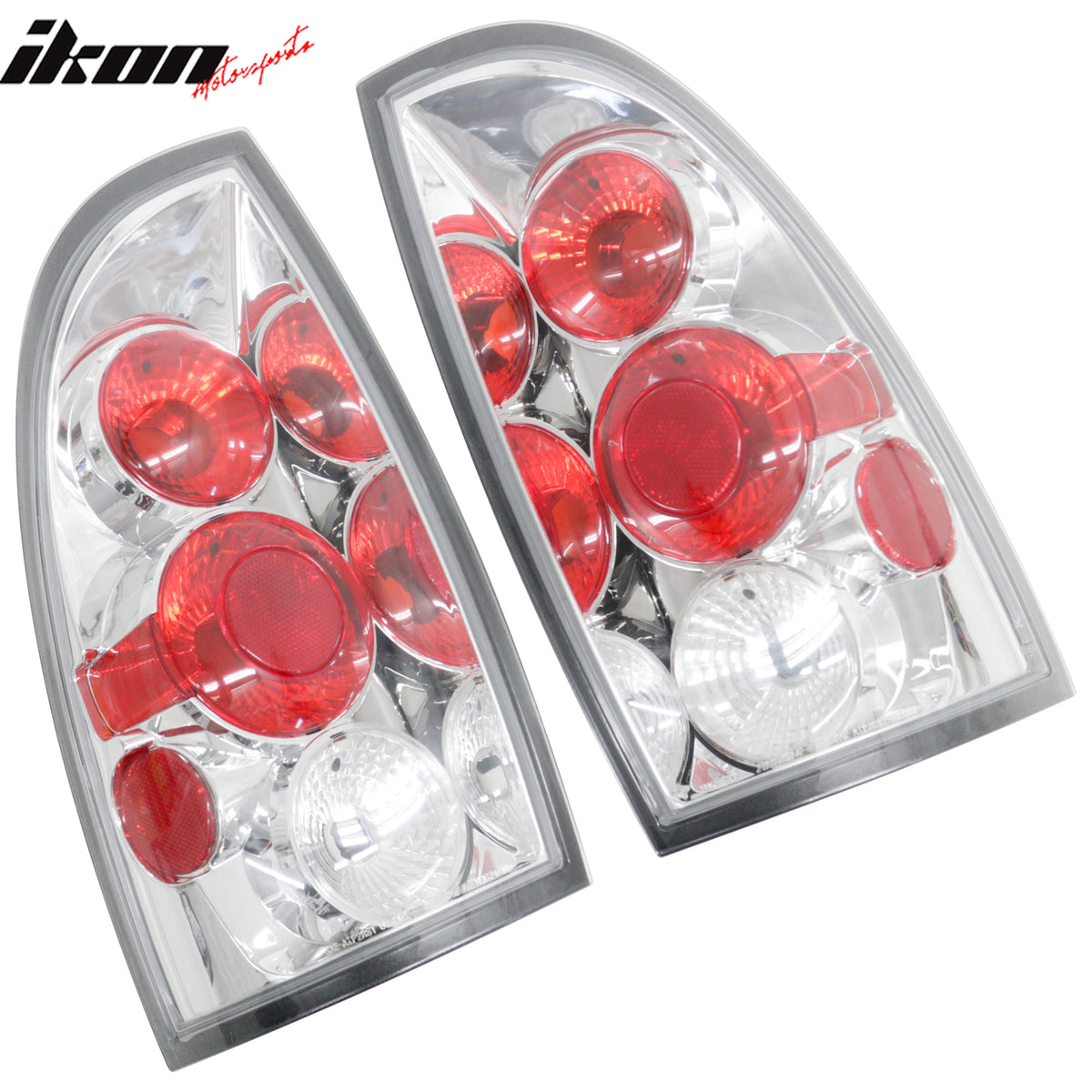Fits 2005-2015 Toyota Tacoma Rear Tail Lights LH RH Black Housing Parking Lamps