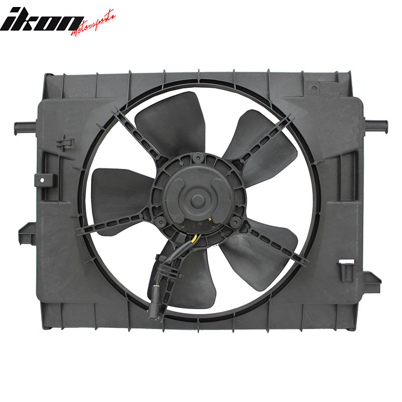 IKON MOTORSPORTS Radiator Cooling Fan Assembly Replacement for 2006-2011 Chevrolet HHR 2.2L 2.4L, 25784660 GM3115200 Automotive Engine Fans, Black