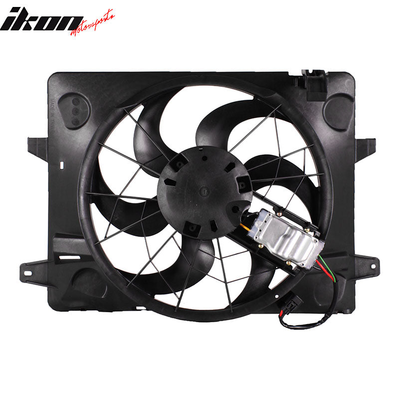 IKON MOTORSPORTS Radiator Cooling Fan Assembly Replacement for 2003-2005 Ford Crown Victoria, Lincoln Town Car, Mercury Grand Marquis, Marauder 4.6L, 3W1Z8C607BD FO3115149 Automotive Engine Fan, Black