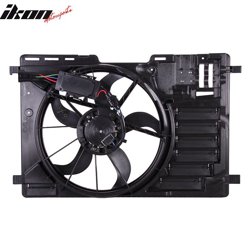 IKON MOTORSPORTS Radiator Cooling Fan Assembly Replacement for 2013-2019 Ford Escape 1.6L Turbo 2014-2018 Transit Connect 1.6L Turbo  2.5L, CV6Z8C607J FO3115195 Automotive Engine Fans, Black