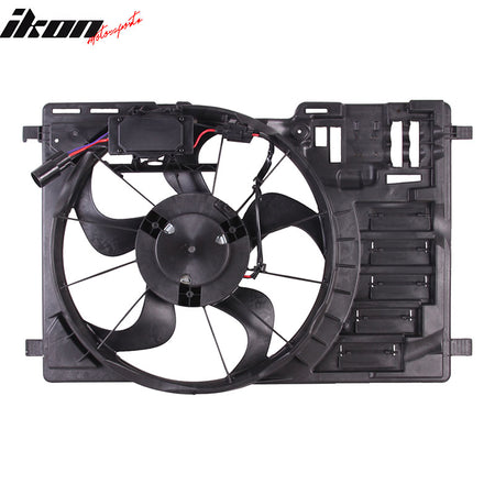 IKON MOTORSPORTS Radiator Cooling Fan Assembly Replacement for 2013-2016 Ford Escape 2.0L DOHC, CV6Z-8C607C FO3115188 Automotive Engine Fans, Black