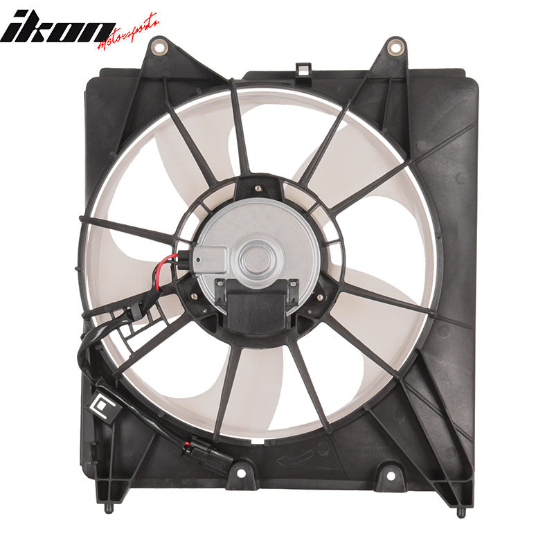 IKON MOTORSPORTS Radiator Cooling Fan Assembly Replacement for 2015-2020 Honda FIT 1.5L, 19015-5R1-003 HO3115166 Automotive Engine Fans, Black