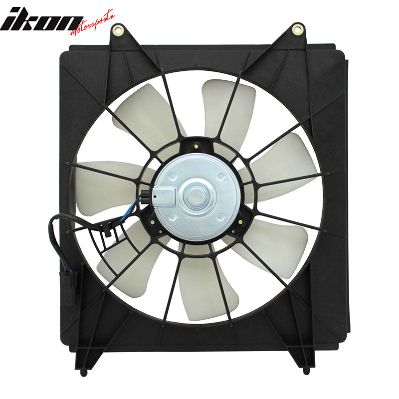 IKON MOTORSPORTS Radiator Cooling Fan Assembly Replacement for 2008-2012 Honda Accord Sedan Coupe& 2012-2015 Crosstour & 2009-2014 Acura TSX 2.4L 4Cyl, 38615-R40-A02 HO3113126 Automotive Engine Fans