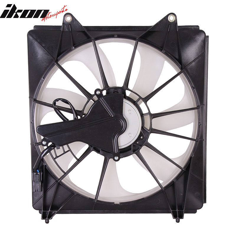 IKON MOTORSPORTS Radiator Cooling Fan Assembly Replacement for 2015-2020 Acura TLX 3.5L, 38615-5J2-A01 AC3113116 Automotive Engine Fans, Black