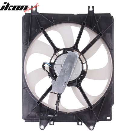 IKON MOTORSPORTS Radiator Cooling Fan Assembly Replacement for 2017-2022 Honda CR-V 1.5L Turbo, 38615-5PA-A01 HO3113141 Automotive Engine Fans, Black