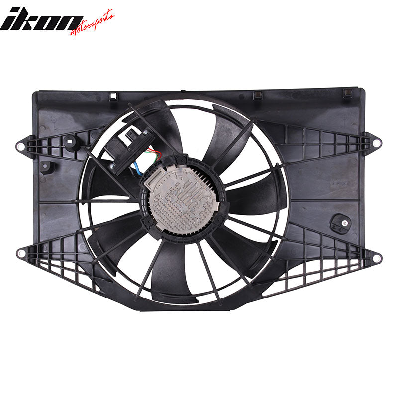 IKON MOTORSPORTS Radiator Cooling Fan Assembly Replacement for 2016-2021 Honda Civic Sedan, 2016-2020 Civic Coupe 1.5L Turbo, 19015-5AA-A01 HO3115173 Automotive Engine Fans, Black