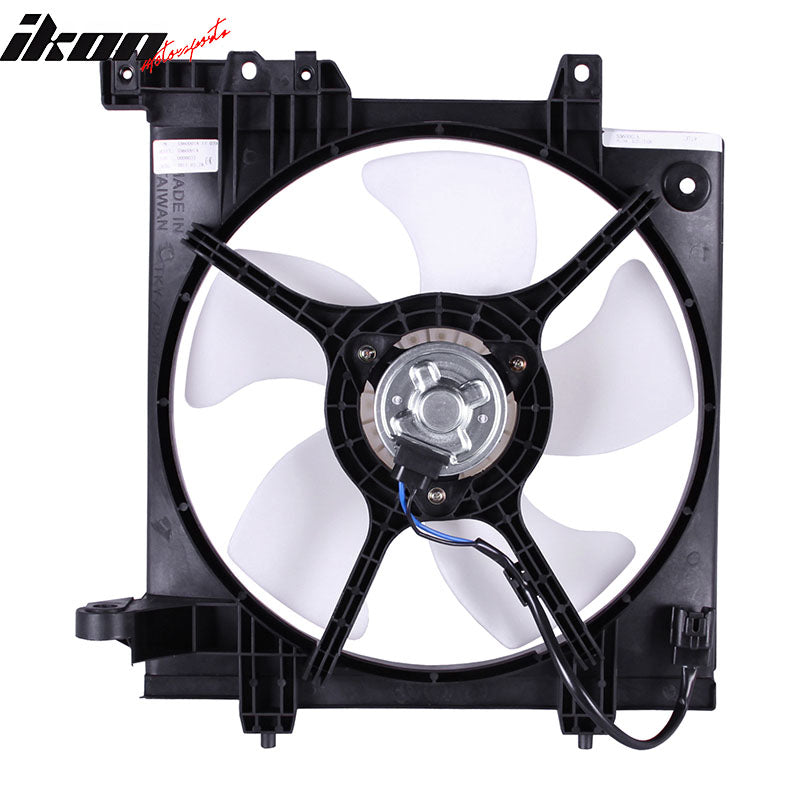 IKON MOTORSPORTS Radiator Cooling Fan Assembly Replacement for 2000-2004 Subaru Legacy Outback 2.5L 4CYL, 2003-2006 Subaru Baja 2.5L Base& Sport, 45122AE00A SU3115106 Automotive Engine Fans, Black