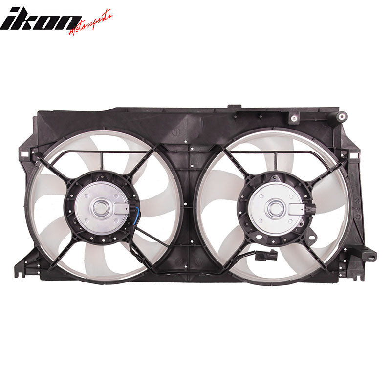 IKON MOTORSPORTS Radiator Cooling Fan Assembly Replacement for 2013-2020 Subaru BRZ, 2013-2016 Scion FR-S, 2017-2020 Toyota 86 2.0L, 45122-CA000_F1272 SU3115130 Automotive Dual Engine Fans, Black