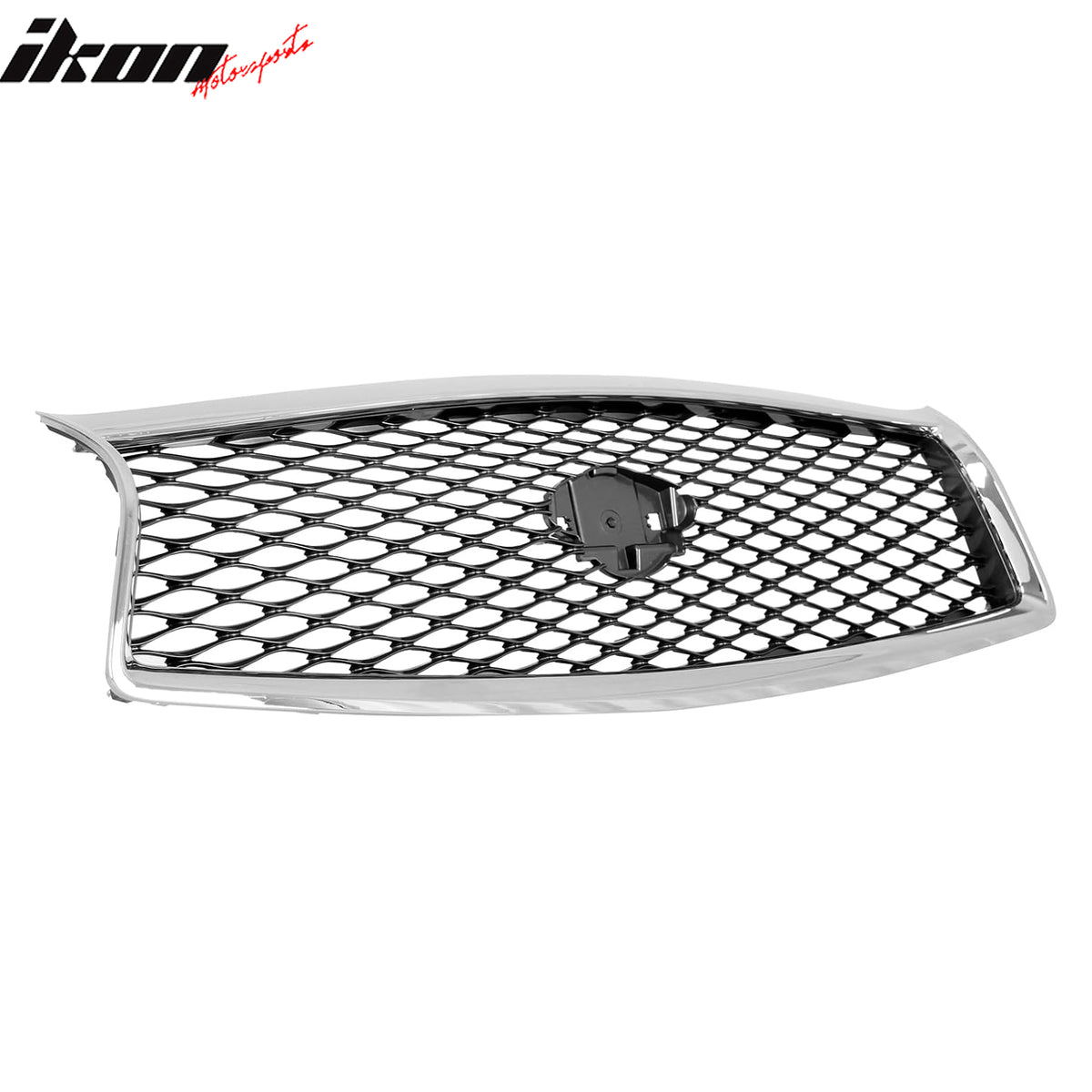 Fits 14-17 Infiniti Q50 OE Style Front Mesh Upper Grille Hood Grill Cover ABS