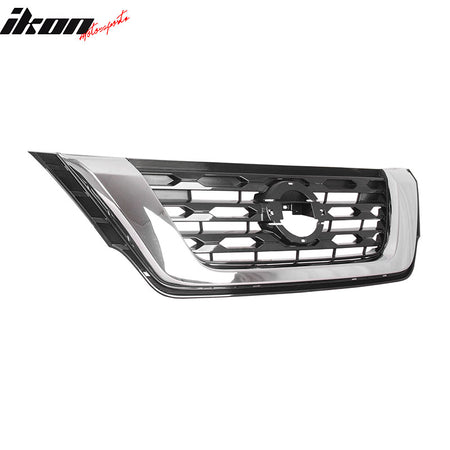 Fits 17-20 Nissan Pathfinder ABS Front Bumper Hood Upper Grille Cover - OE Style