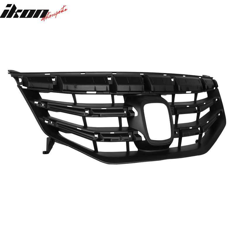 Fits 11-12 Honda Accord Sedan OE Style Front Bumper Upper Grille Cover Black ABS