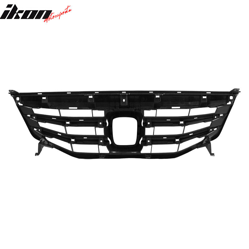 Fits 11-12 Honda Accord Sedan OE Style Front Bumper Upper Grille Cover Black ABS