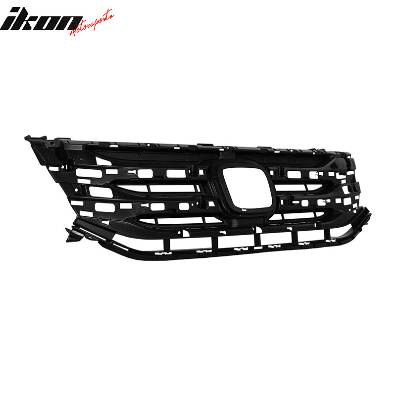 Fits 11-13 Honda Odyssey OE Style Front Bumper Upper Grille Cover Dark Gray ABS