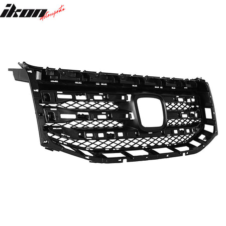 Fits 12-15 Honda Pilot OE Style Front Bumper Upper Grille Cover Grill Black ABS