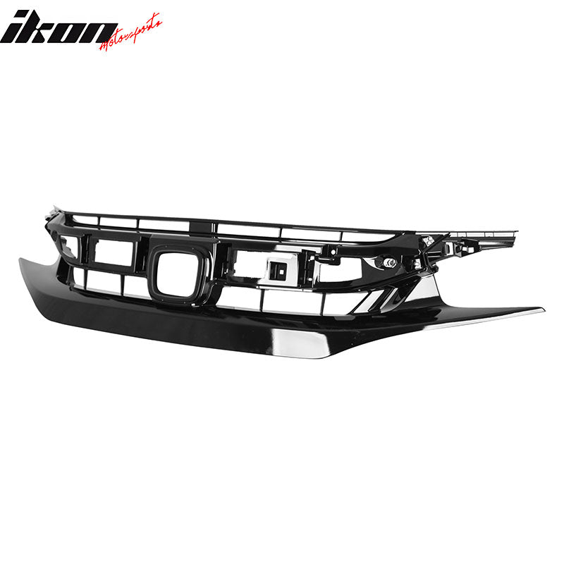 Fits 19-21 Honda Civic Sport Coupe Sedan OE Style Front Bumper Upper Grille ABS
