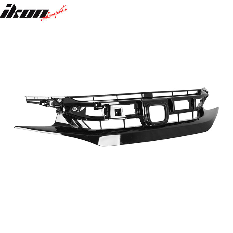 Fits 19-21 Honda Civic Sport Coupe Sedan OE Style Front Bumper Upper Grille ABS
