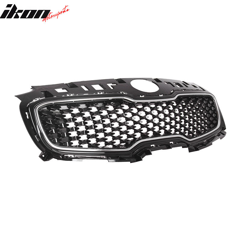 Fits 17-19 Kia Sportage OE Style Front Bumper Upper Grille Grill Assembly ABS