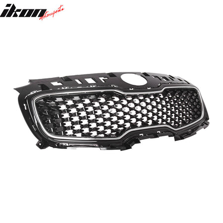 Fits 17-19 Kia Sportage OE Style Front Bumper Upper Grille Grill Assembly ABS
