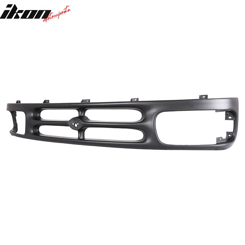 IKON MOTORSPORTS Front Upper Grille, Compatible with 1994-1997 Mazda B2300 B3000 B4000, OE Style Black ABS Replacement Front Bumper Hood Grill