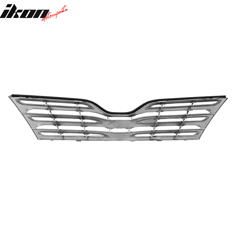 Fits 09-12 Toyota Venza Chrome OE Style Front Bumper Upper Grille Cover - ABS