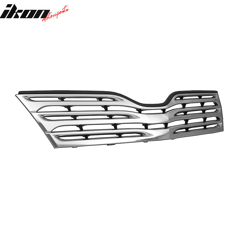 Fits 09-12 Toyota Venza Chrome OE Style Front Bumper Upper Grille Cover - ABS