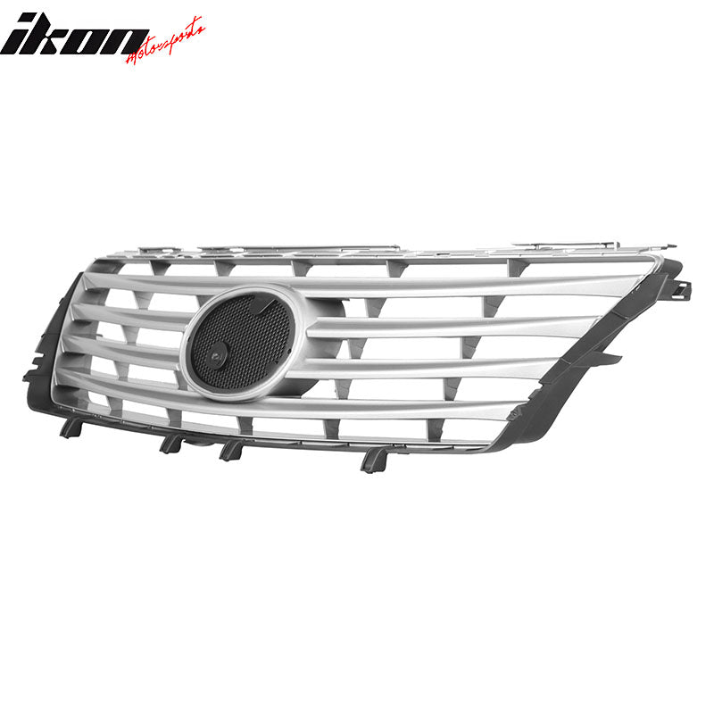 Fits 10-12 Lexus ES350 OE Style Front Bumper Upper Grille Cover Grill Silver ABS