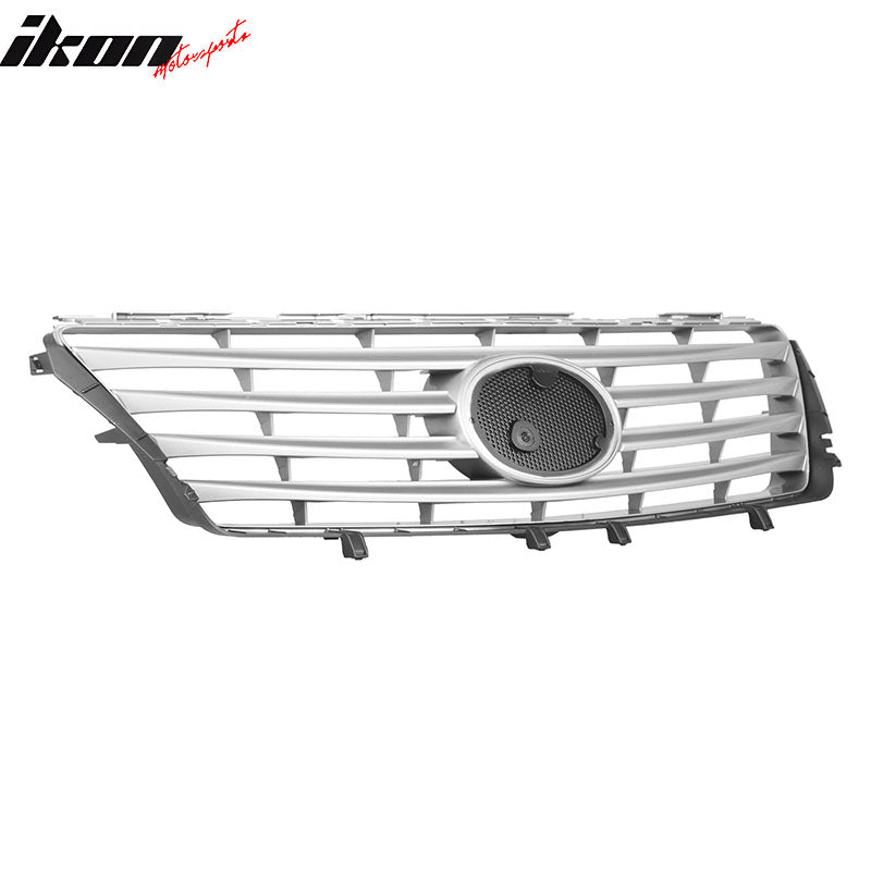 Fits 10-12 Lexus ES350 OE Style Front Bumper Upper Grille Cover Grill Silver ABS