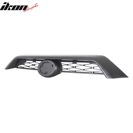 IKON MOTORSPORTS Front Upper Grille, Compatible with 2014-2019 Toyota 4Runner, OE Style Black ABS Replacement Front Bumper Hood Grill