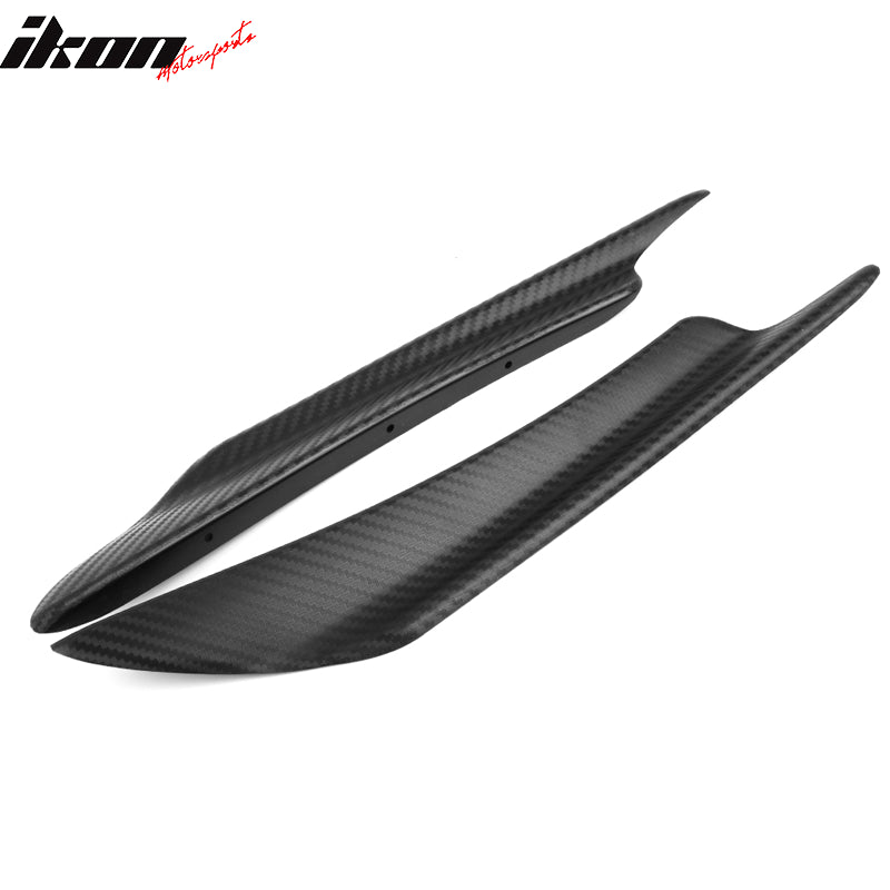 Universal Texture Carbon Fiber V1 A Front Bumper Lip Canards 40CM