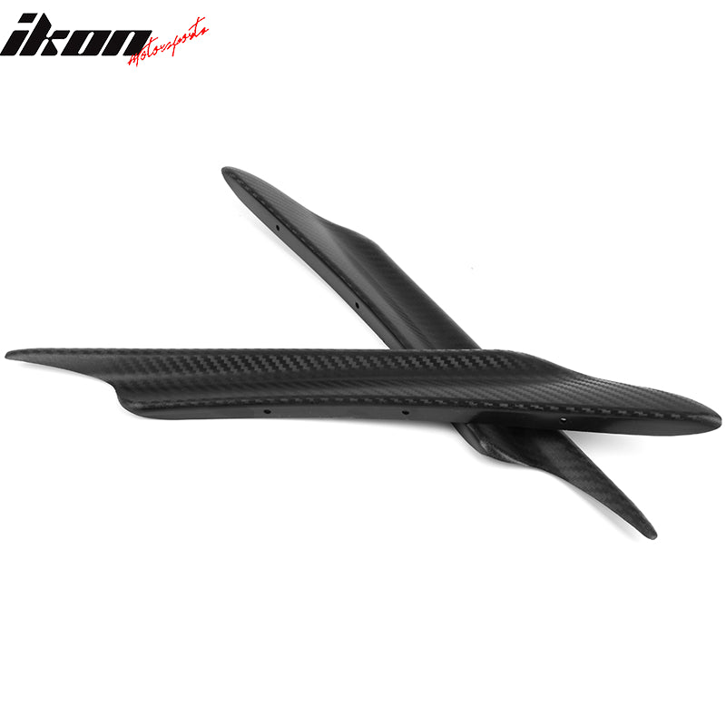 Universal Texture Carbon Fiber V1 A Front Bumper Lip Canards 40CM
